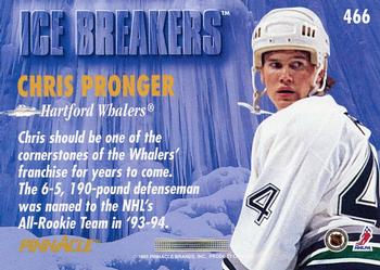 1994-95 Pinnacle #466 Chris Pronger Back