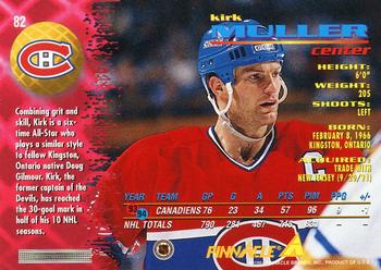 1994-95 Pinnacle #82 Kirk Muller Back