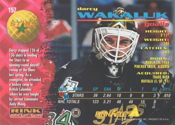 1994-95 Pinnacle - Rink Collection #157 Darcy Wakaluk Back