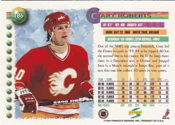 1994-95 Score #186 Gary Roberts Back