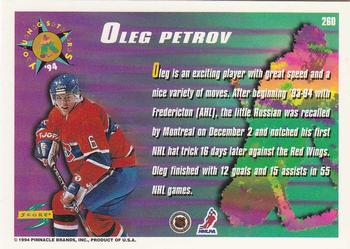 1994-95 Score #260 Oleg Petrov Back