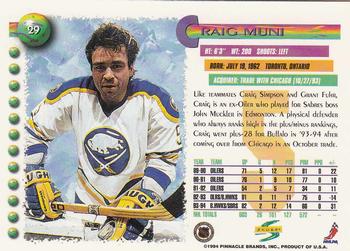 1994-95 Score #29 Craig Muni Back
