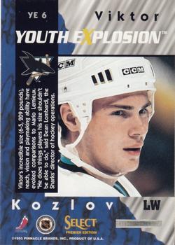 1994-95 Select - Youth Explosion #YE 6 Viktor Kozlov Back