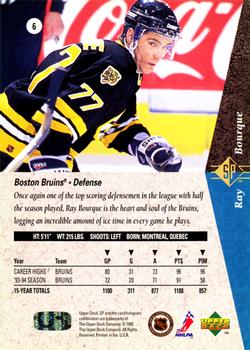1994-95 SP #6 Ray Bourque Back