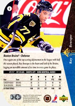 1994-95 SP - Die Cut #6 Ray Bourque Back