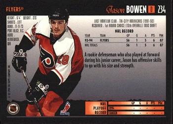 1994-95 Topps Premier #234 Jason Bowen Back