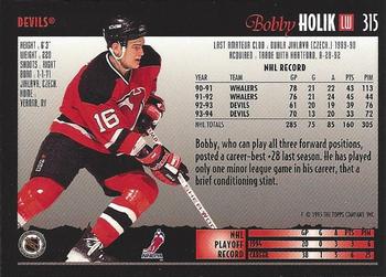 1994-95 Topps Premier #315 Bobby Holik Back