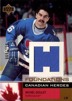 2002-03 Upper Deck Foundations - Canadian Heroes #C-MG Michel Goulet Front