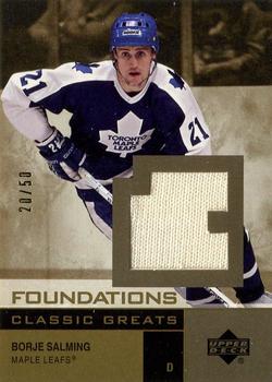 2002-03 Upper Deck Foundations - Classic Greats Gold #G-BS Borje Salming Front
