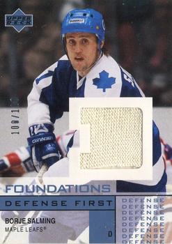 2002-03 Upper Deck Foundations - Defense First #D-BS Borje Salming Front