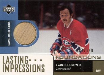 2002-03 Upper Deck Foundations - Lasting Impressions #L-YC Yvan Cournoyer Front