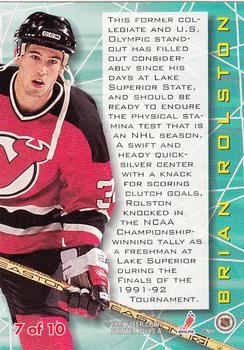 1994-95 Ultra - Ultra Prospects #7 Brian Rolston Back