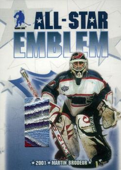 2003-04 Be a Player Memorabilia - All-Star Emblems #ASE-14 Martin Brodeur Front