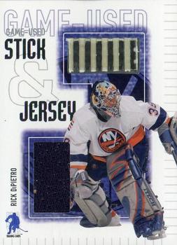 2003-04 Be a Player Memorabilia - Jersey and Stick #SJ-19 Rick DiPietro Front