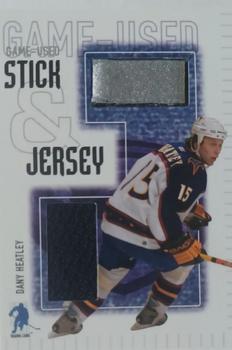 2003-04 Be a Player Memorabilia - Jersey and Stick #SJ-24 Dany Heatley Front