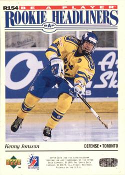 1994-95 Upper Deck Be a Player #R154 Kenny Jonsson Back