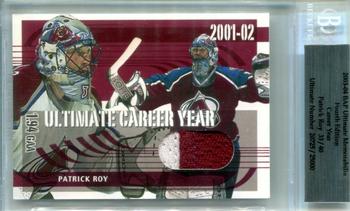 2003-04 Be a Player Ultimate Memorabilia - Career Year #4 Patrick Roy Front