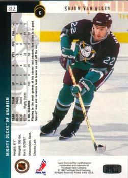 1994-95 Upper Deck - Electric Ice #312 Shaun Van Allen Back