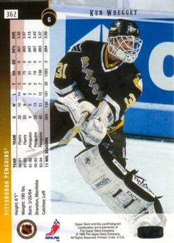 1994-95 Upper Deck - Electric Ice #362 Ken Wregget Back