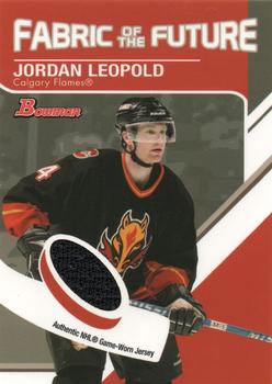 2003-04 Bowman Draft Picks and Prospects - Fabric of the Future Jerseys #FF-JL Jordan Leopold Front