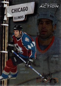 2003-04 In The Game Action - Homeboys #HB-11 Bates Battaglia / Chris Chelios Front