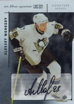 2003-04 In The Game Used Signature Series - Autographs #A-AM Aleksey Morozov Front