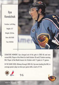 2003-04 In The Game Used Signature Series - Gold #96 Ilya Kovalchuk Back