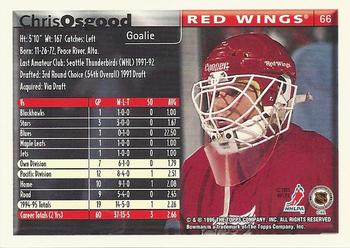 1995-96 Bowman #66 Chris Osgood Back