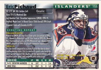 1995-96 Bowman #155 Eric Fichaud Back