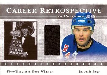 2003-04 In The Game Used Signature Series - Retrospectives #CR-2E Jaromir Jagr Front
