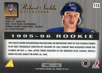 1995-96 Select Certified #115 Robert Svehla Back