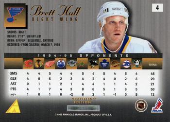 1995-96 Select Certified #4 Brett Hull Back