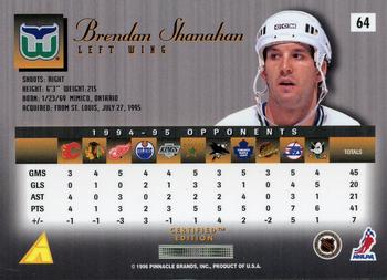 1995-96 Select Certified #64 Brendan Shanahan Back
