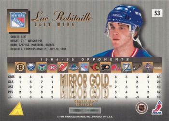 1995-96 Select Certified - Mirror Gold #53 Luc Robitaille Back