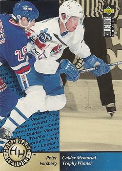 1995-96 Collector's Choice #391 Peter Forsberg Front