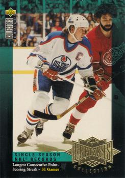 1995-96 Collector's Choice - Wayne Gretzky's Record Collection #G5 Wayne Gretzky Front