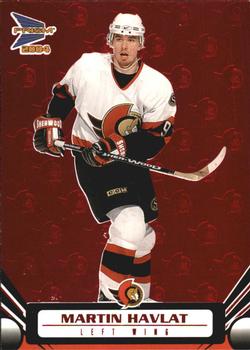2003-04 Pacific Prism - Red #74 Martin Havlat Front