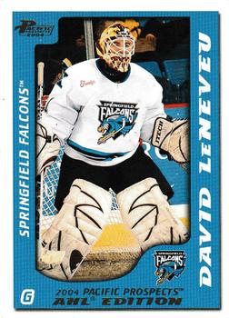 2003-04 Pacific Prospects AHL - Gold #77 David LeNeveu Front