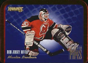 1995-96 Donruss - Between the Pipes #5 Martin Brodeur Front
