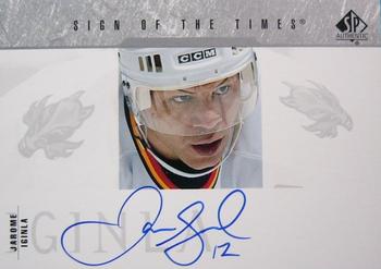 2003-04 SP Authentic - Sign of the Times #SOT-JI Jarome Iginla Front