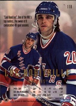 1995-96 SkyBox E-Motion #118 Luc Robitaille Back