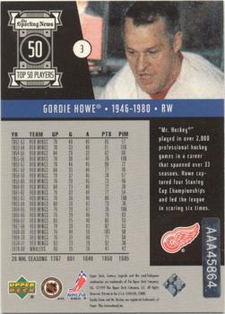 2003-04 Upper Deck - Buyback Autographs #3 Gordie Howe Back