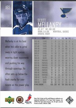 2003-04 Upper Deck - UD Exclusives Canadian #165 Scott Mellanby Back