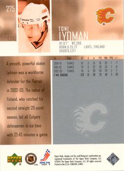 2003-04 Upper Deck - UD Exclusives Canadian #275 Toni Lydman Back