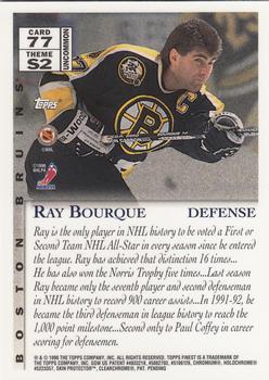 1995-96 Finest #77 Ray Bourque Back