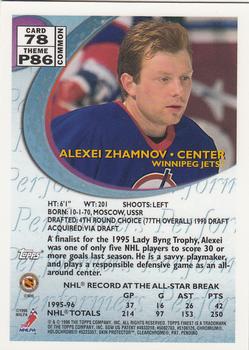 1995-96 Finest #78 Alexei Zhamnov Back