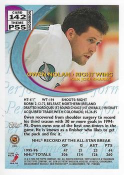 1995-96 Finest #142 Owen Nolan Back