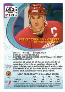 1995-96 Finest #162 Steve Yzerman Back