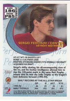 1995-96 Finest #186 Sergei Fedorov Back
