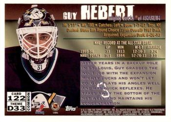 1995-96 Finest - Refractors #122 Guy Hebert Back